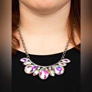 Multicolor statement necklace